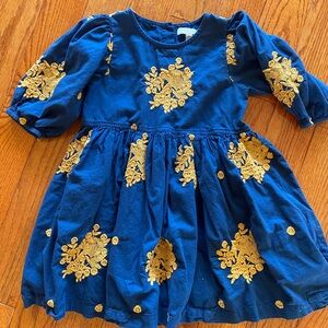 Stunning Pink Chicken Evelyn Dress with Yellow embroidery